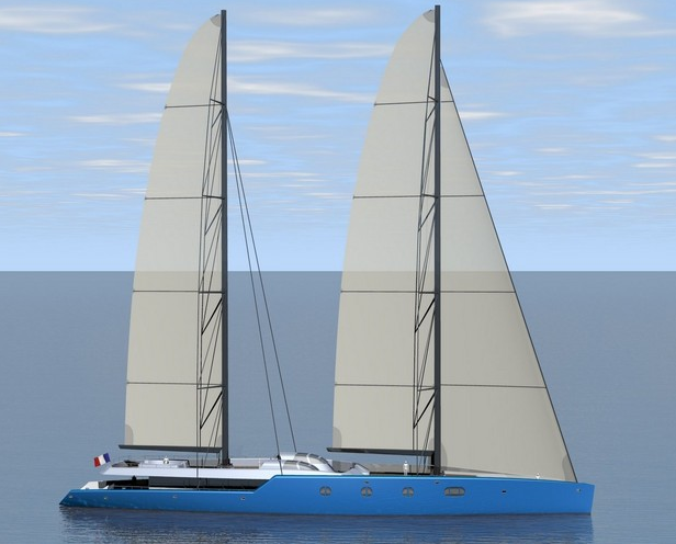 Oiseau Bleu - a new Sailing Yacht Concept from Sylvian Viau of SV
Design